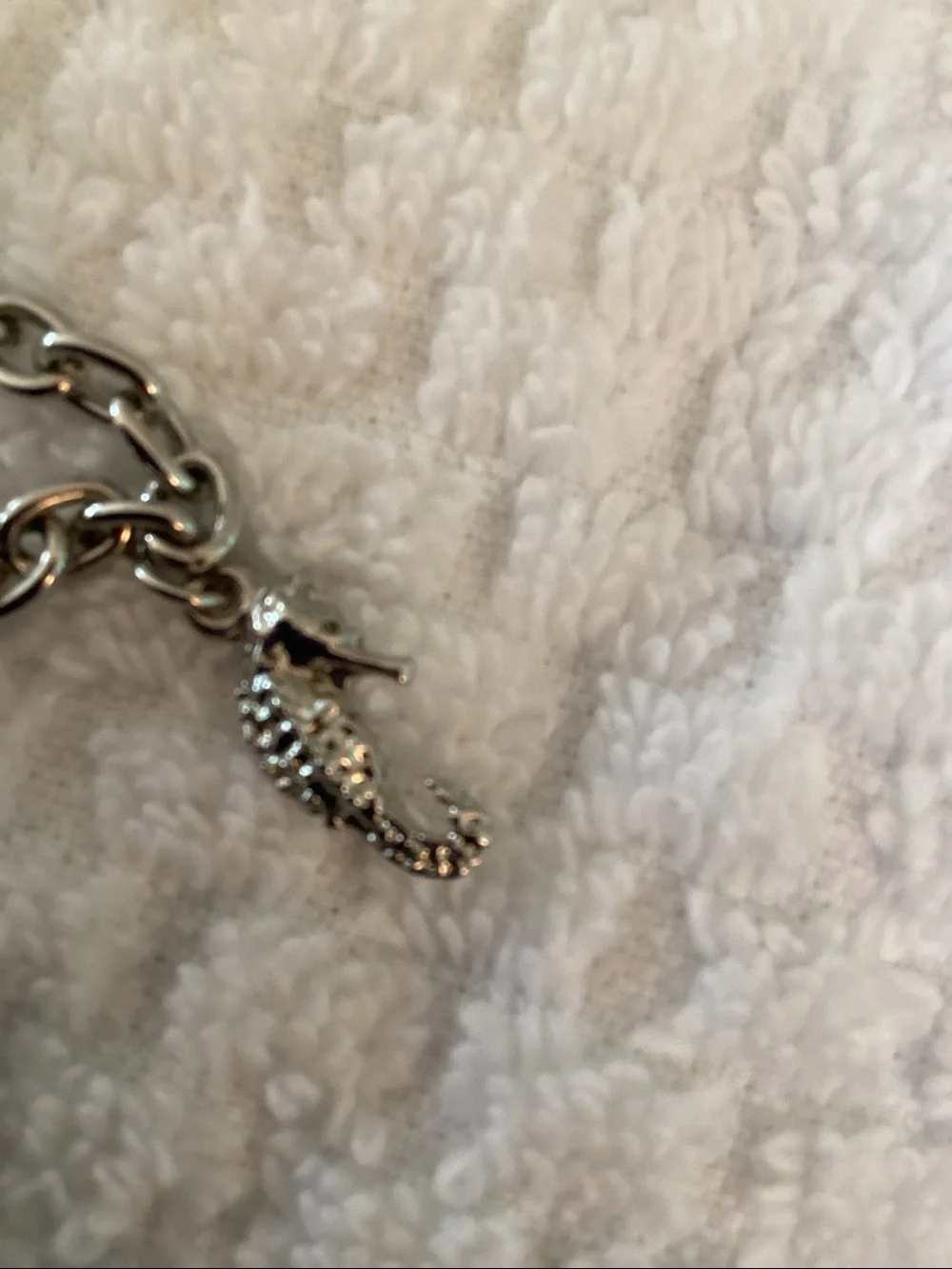 Silver Nautical Ocean Themed Charm Bracelet